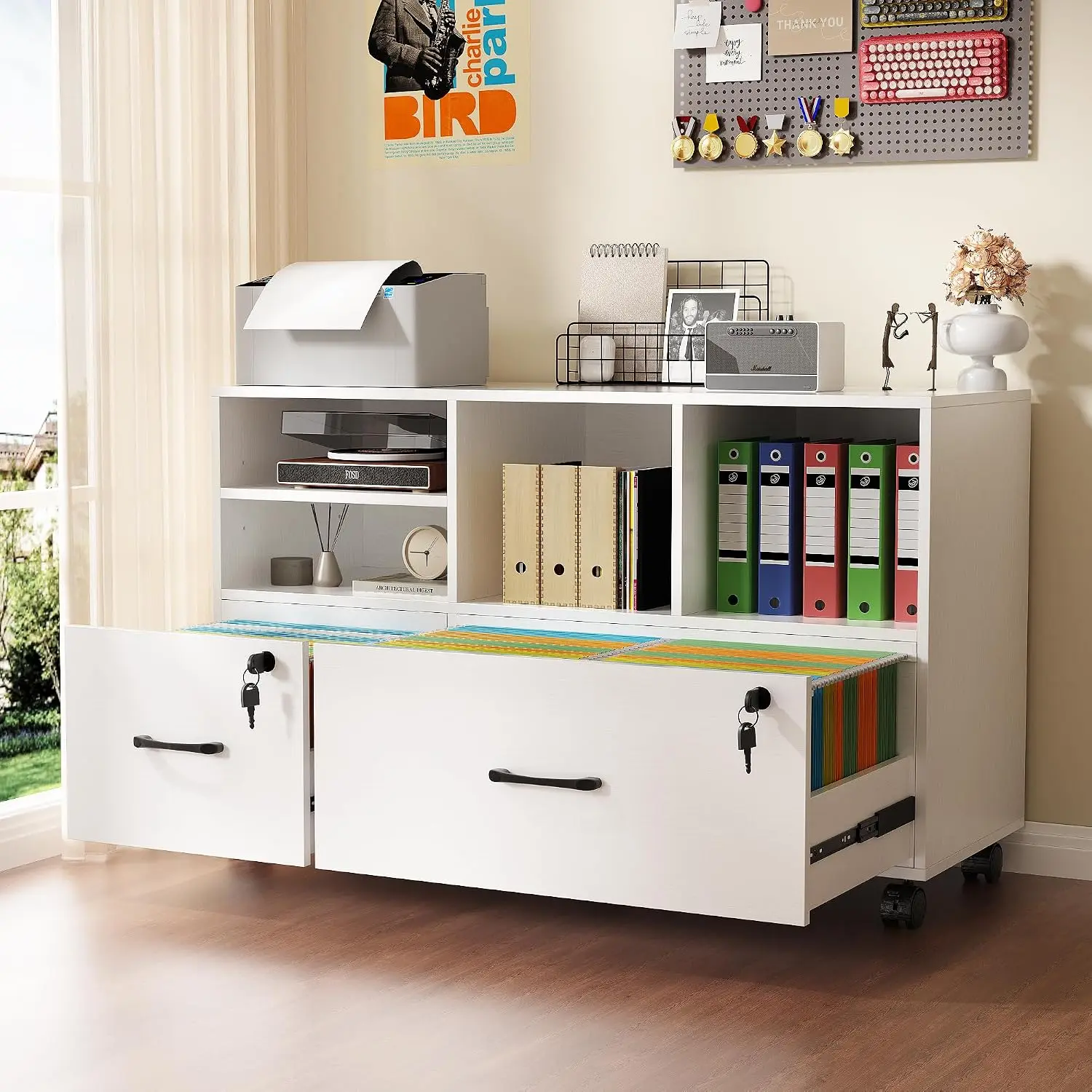 File Cabinet Lateral - Мобильный боковой шкаф для документов с
