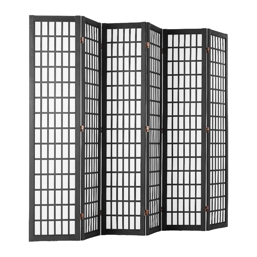 Partition Screen Divider - Шестипанельная японская складная ширма-перегородка для комнаты,