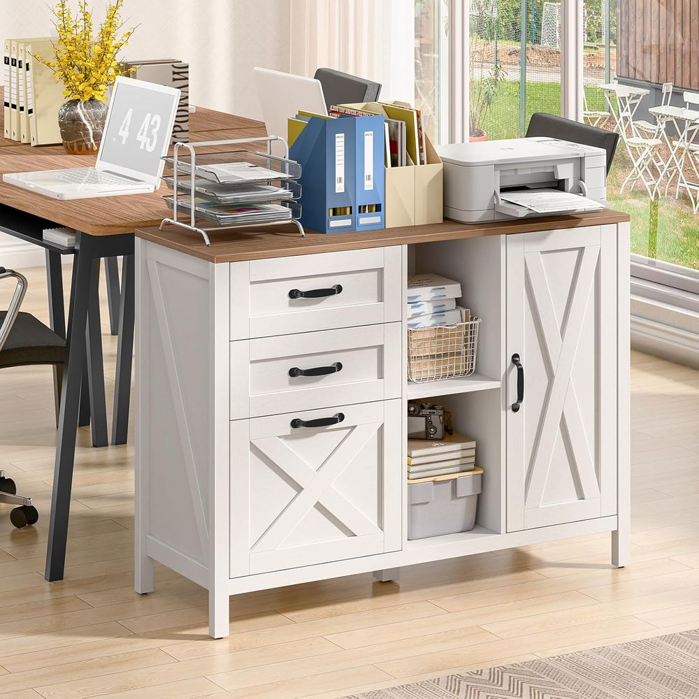 Белый боковой шкаф для докумен – обзор и цена File Cabinet Lateral