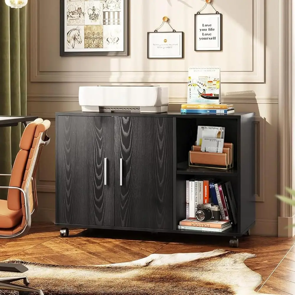 Черный офисный шкаф для хранен – обзор и цена File Cabinet Lateral